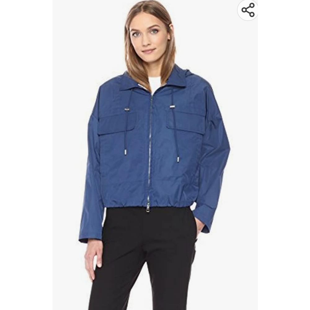 Theory Women's Cropped Anorak Rain Jacket